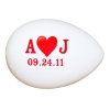 A Heart J Wedding Egg Shakers